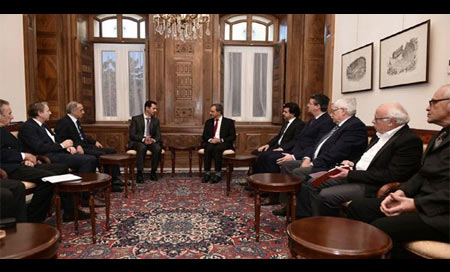 El Presidente sirio recibe una delegación francesa